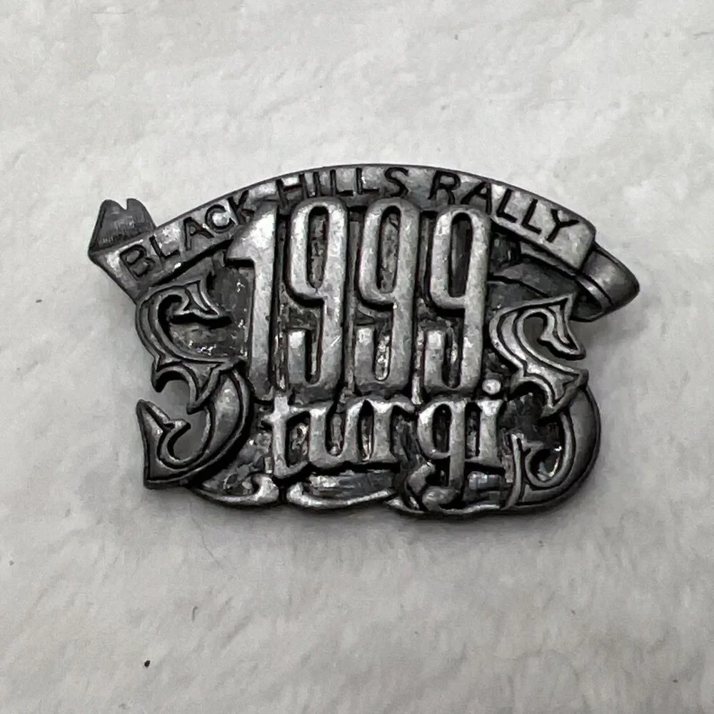 Vintage 1999 STURGIS Black Hills Rally Pin Designer Line Pewter